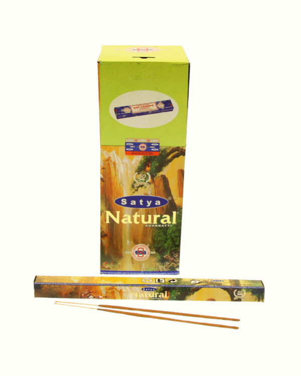 INCENSI SATYA NATURAL (25 p. quadrati x 8 sticks )