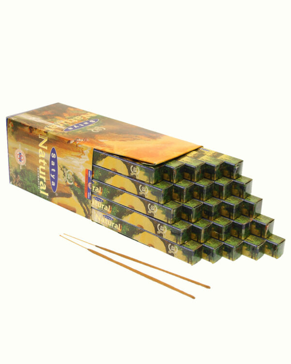 INCENSI SATYA NATURAL (25 p. quadrati x 8 sticks )