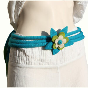 CINTURE MULTICORDE IN LANA COTTA CON LOTO