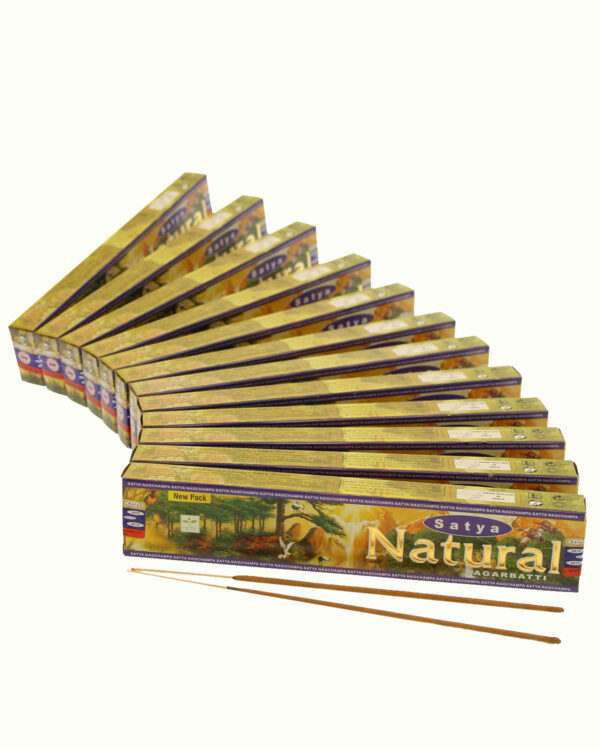 INCENSI SATYA NATURAL (12 box x 15 gr. )