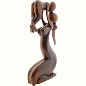 STATUE AMORINI MAMMA CON BABY CM 30