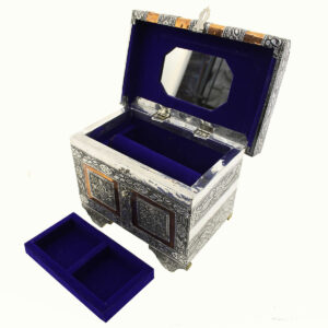 COFANETTO IN METALLO BIANCO GRANDE
