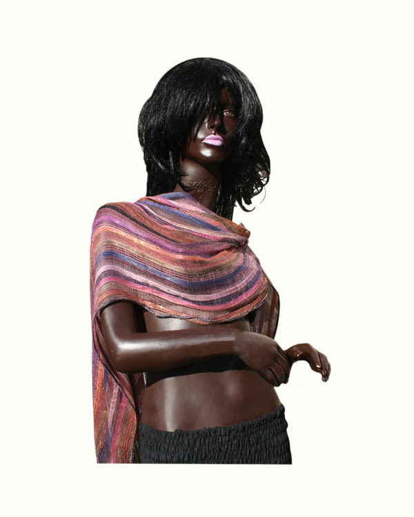 SCIARPINE IN COTONE GARZATO COLORATE