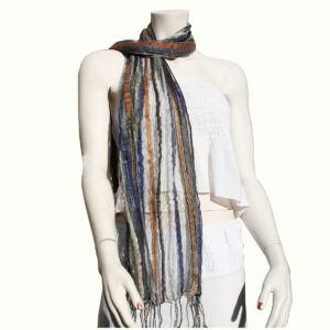 SCIARPINE IN COTONE GARZATO COLORATE