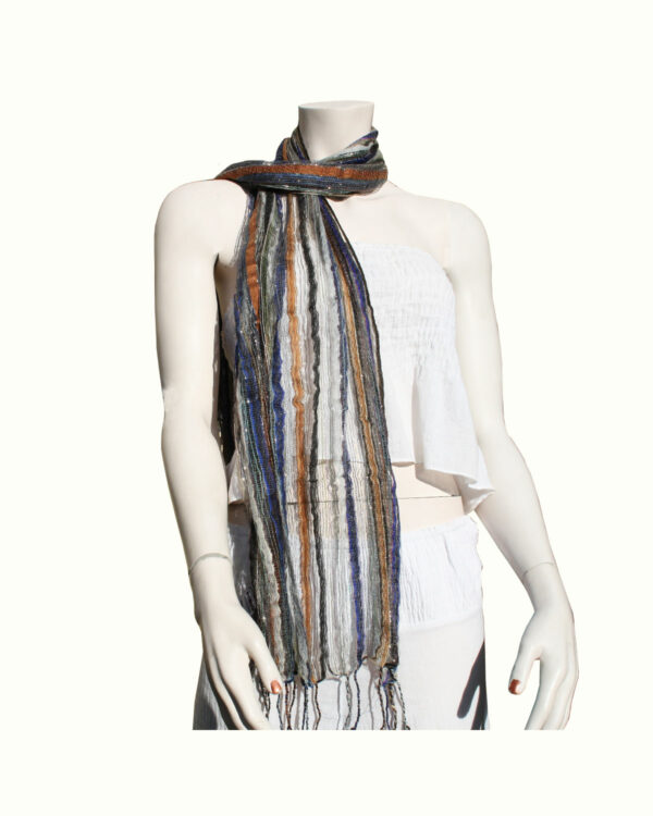 SCIARPINE IN COTONE GARZATO COLORATE
