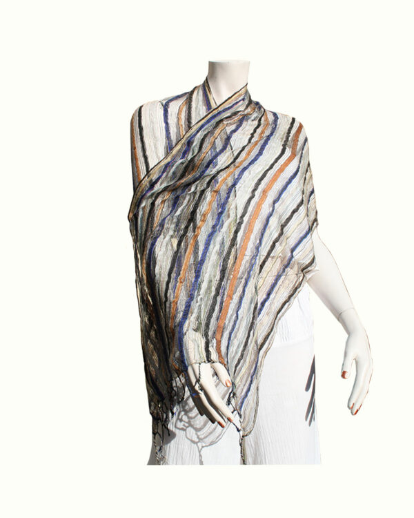 SCIARPINE IN COTONE GARZATO COLORATE