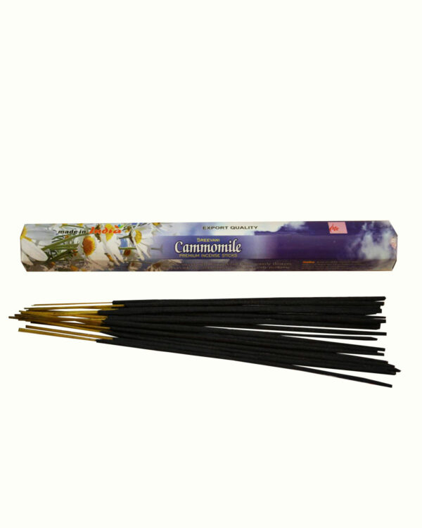 INCENSI  CAMOMILLA (marche assortite) ( 6 p. esag. X 20 sticks )