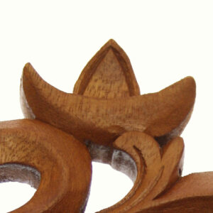 OM IN LEGNO NATURALE CM 15