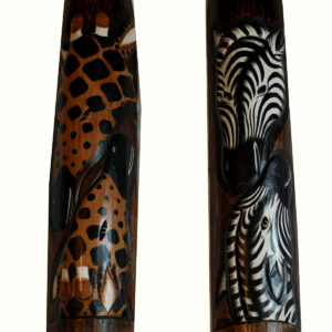 MASCHERONI IN LEGNO CARVING CON ZEBRA O GIRAFFA M 1