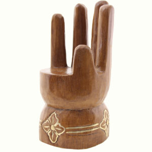 SEDIA MANO IN LEGNO MINIATURA CM 15 (014)