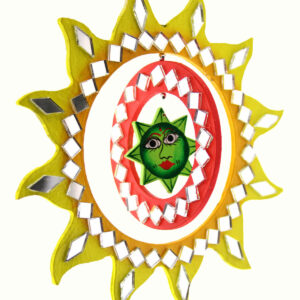 GIRANDOLA SOLE CON SPECCHIETTI  COLORATA PICCOLA
