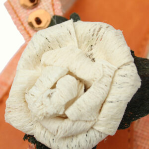 CIABATTINE IN TESSUTO E FIORE IN FIBRA DI RISO