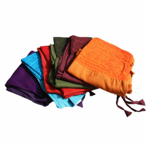 PANTALONI COTONE ZUAVA TINTA UNITA CON FASCIA HINDU'
