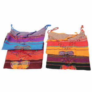 CANOTTA DONNA STOFFA LUCIDA CON RICAMI E SPECCHIETTI
