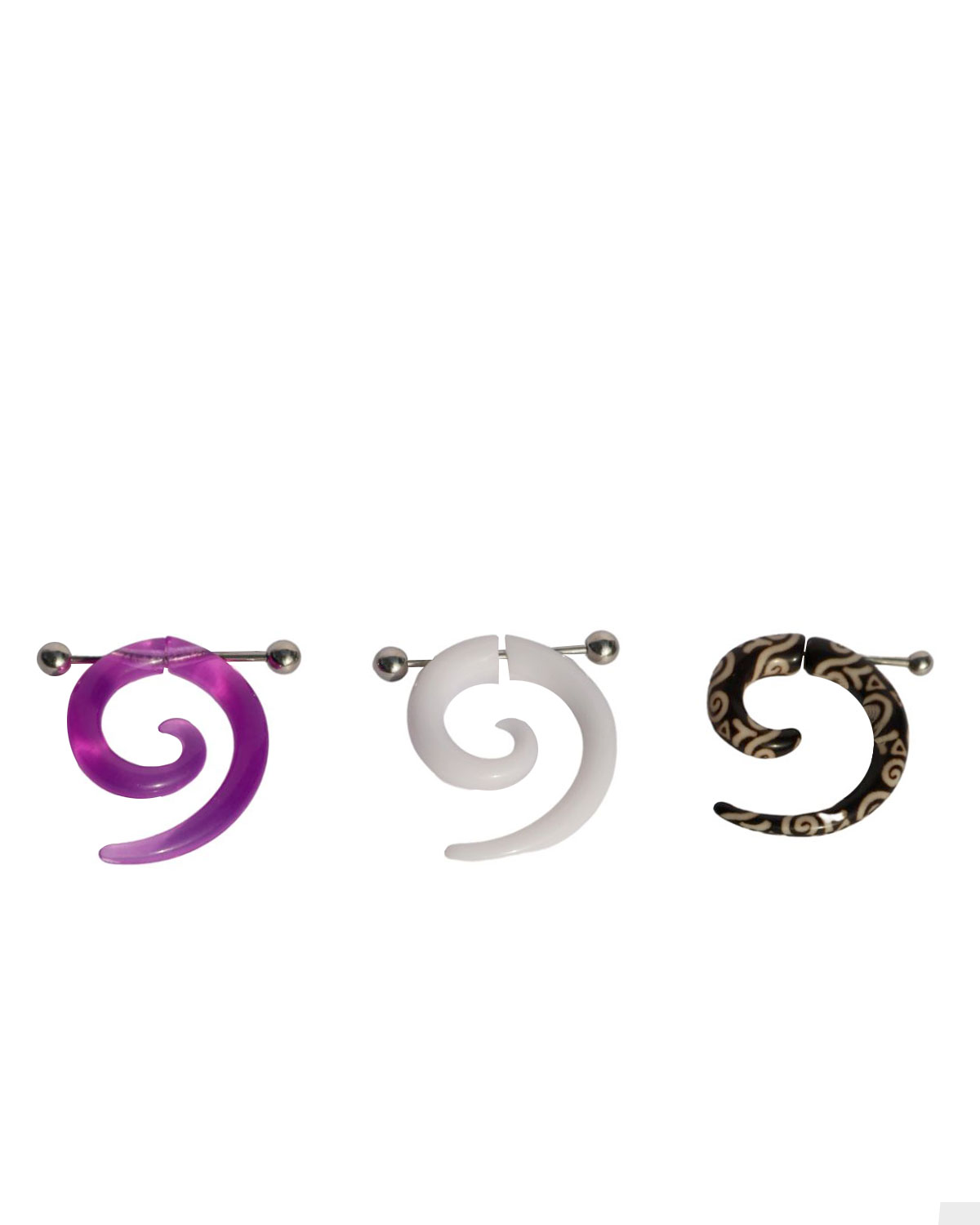 Orecchini Dilatatori In Acrilico Con Paillettes – 6 Mm A 25 Mm – Donne E Uomini