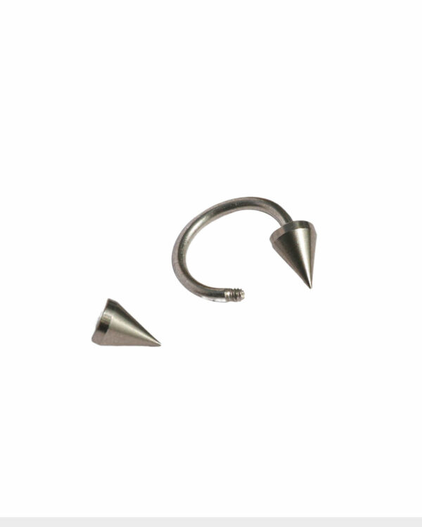 PIERCING SEPTUM IN ACCIAO CHIRURGICO CON PUNTE MM 1,6