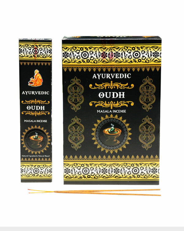 INCENSI AYURVEDIC OUDH ( confezione da 12 pacchettini da gr. 15 )