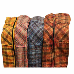 BLUSE IN FLANELLA DUE PUNTE CAPPUCCIO ELFICO