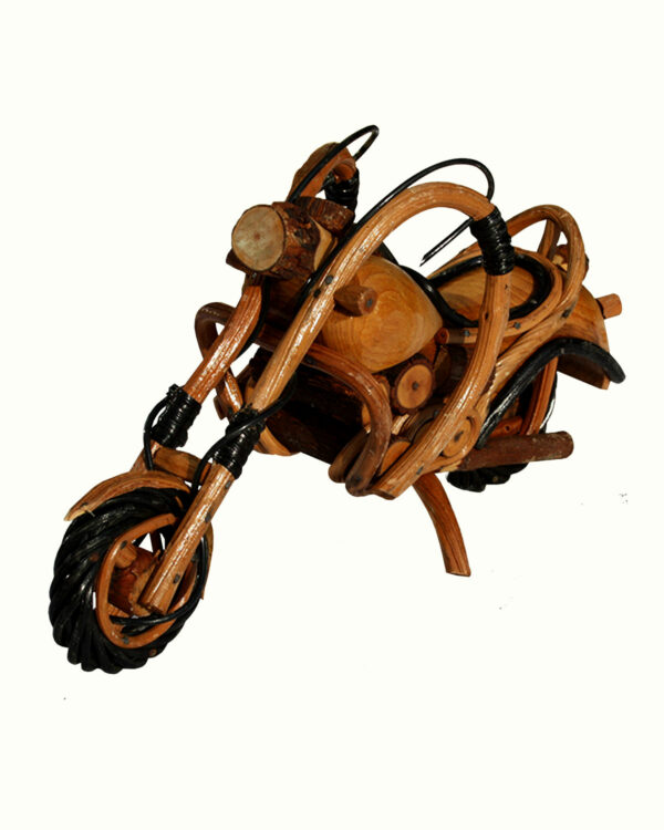 MOTOCICLETTA IN LEGNO THAI