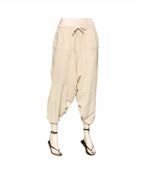 PANTALONI AFGANI IN COTONE DI CANAPA