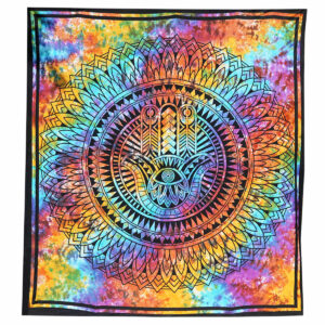 Tovaglia Rotonda Morbuy Mandala 3D Antimacchia - Diametro 90 Cm - Poliestere Lavabile In Lavatrice
