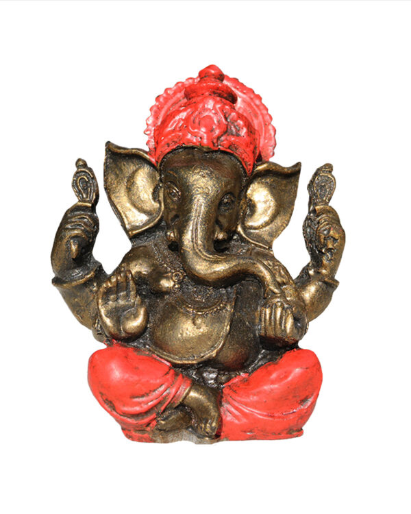 GANESHA IN RESINA DIPINTA CM 15