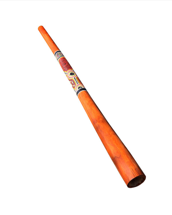 DIGERIDOO IN TEAKWOOD DIPINTO M 1,30