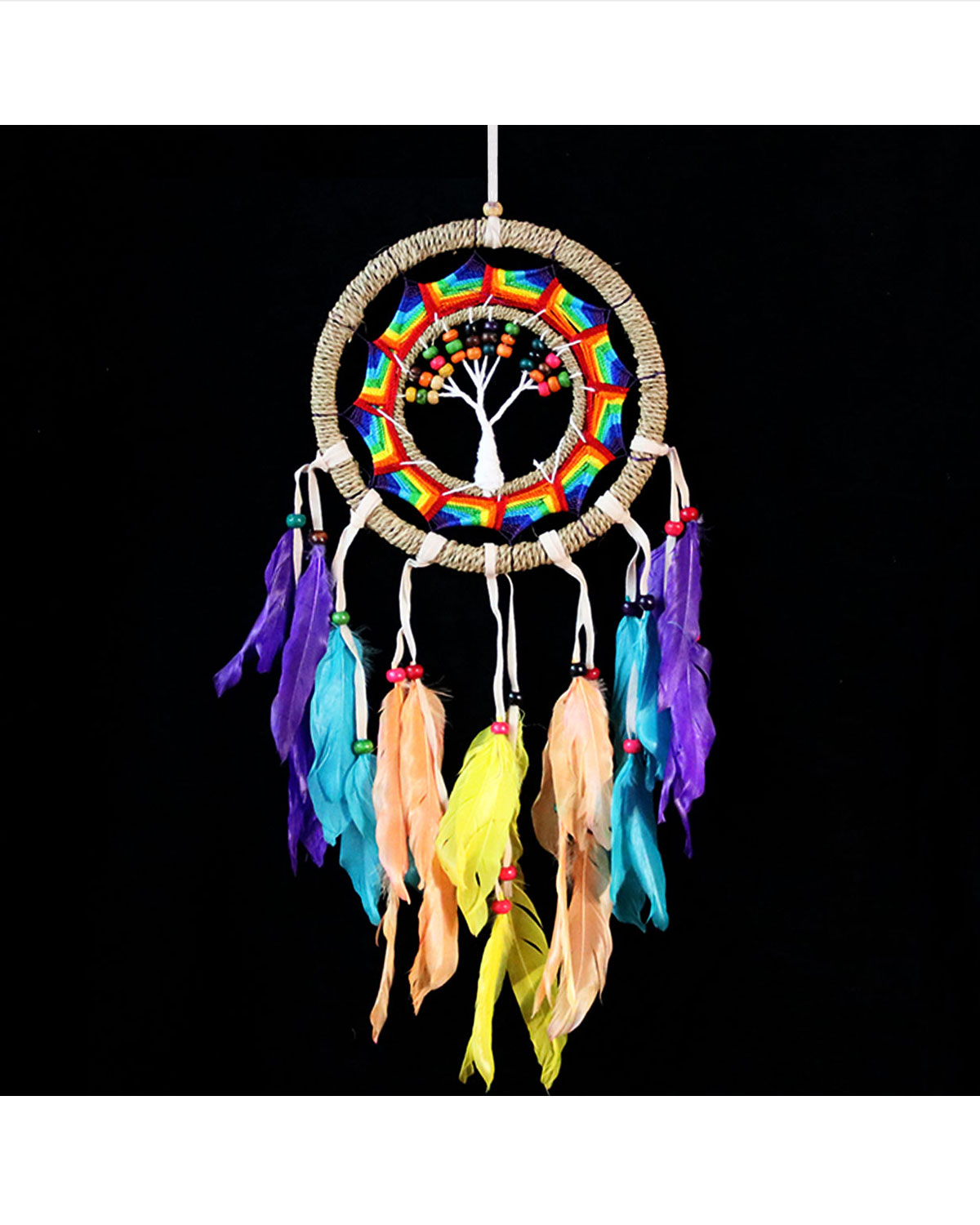 Acchiappasole Con Albero Della Vita E Cristalli Chakra – Set Da 3, Decorazione Feng Shui Per Finestra E Auto