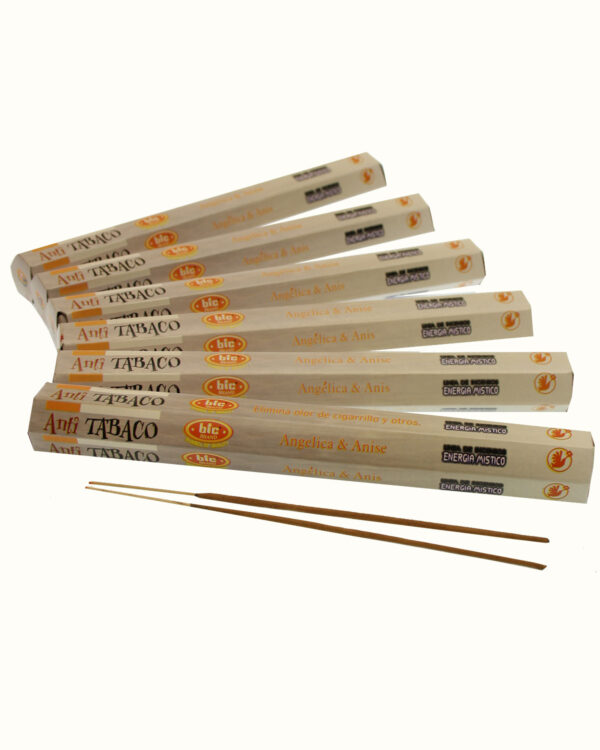 INCENSI  ANTITABACCO  (marche assortite) ( 6 p. esag. X 20 sticks )