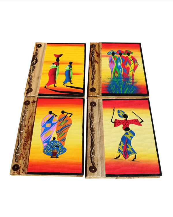 AGENDA GRANDE IN BAMBOO E CORTECCE AFRIKA
