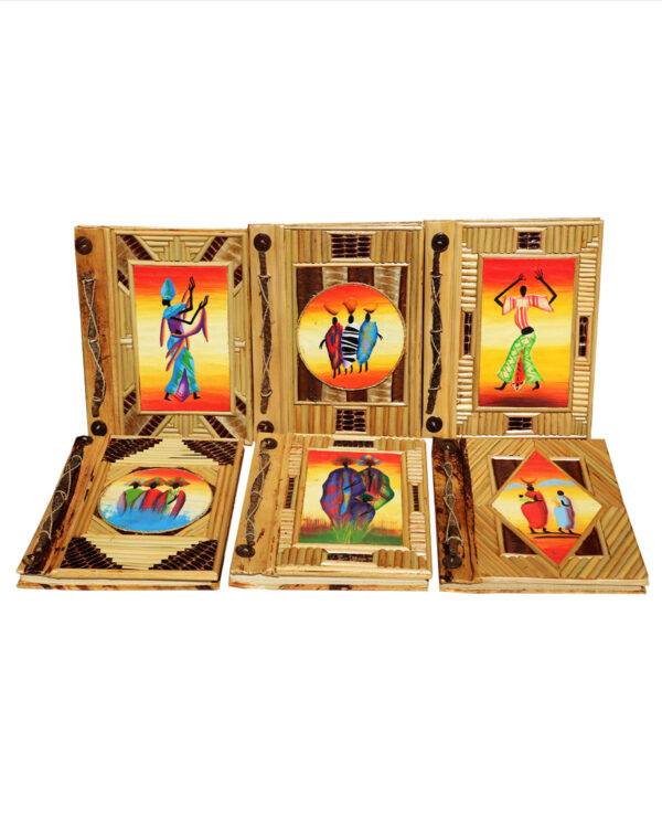 AGENDA GRANDE IN BAMBOO E CORTECCE AFRIKA