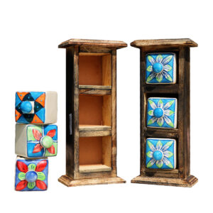 CASSETTIERA MODELLINO PORTAGIOIE 3 CASSETTI IN CERAMICA