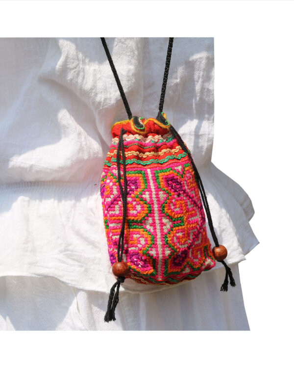 SACCHETTINI THAI PUNTO CROCE IN COTONE