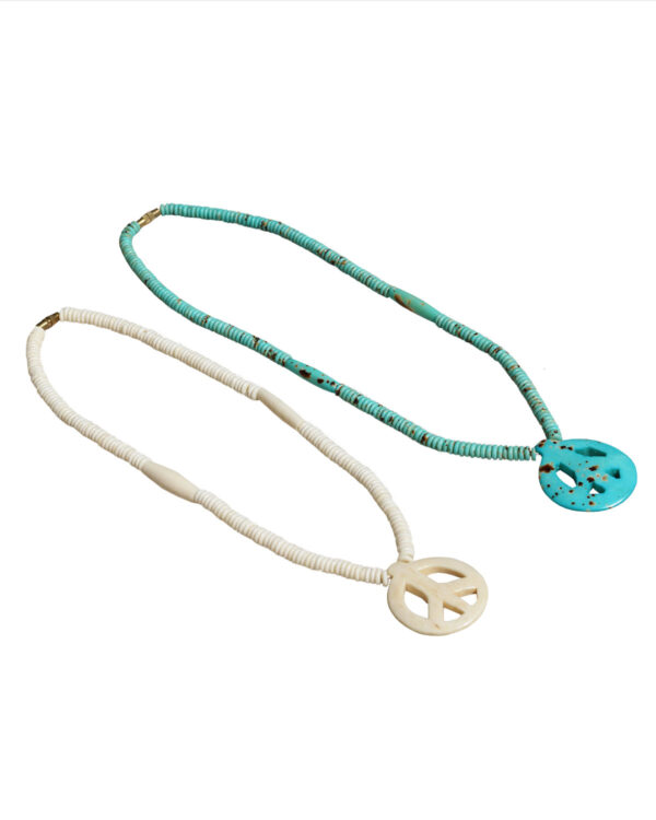 COLLANA IN OSSO CON SEGNO DELLA PACE