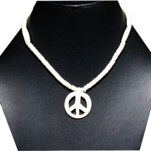 COLLANA IN OSSO CON SEGNO DELLA PACE