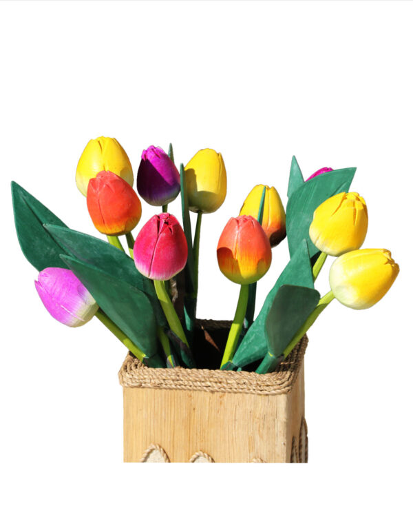 TULIPANO MEDIO IN LEGNO