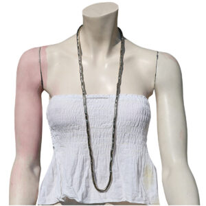 COLLANA SEMIRIGIDA LUNGA BREIL IN OTTONE
