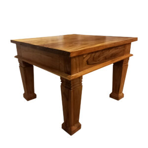 TAVOLINO BASSO IN LEGNO DI TEAK CHIARO