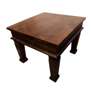 TAVOLINO BASSO IN LEGNO DI TEAK SCURO
