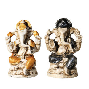 GANESHA IN RESINA DIPINTA CM 10