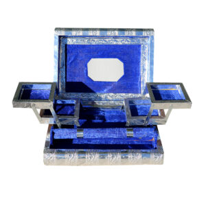 PORTAGIOIE IN METALLO BIANCO CON VELLUTO