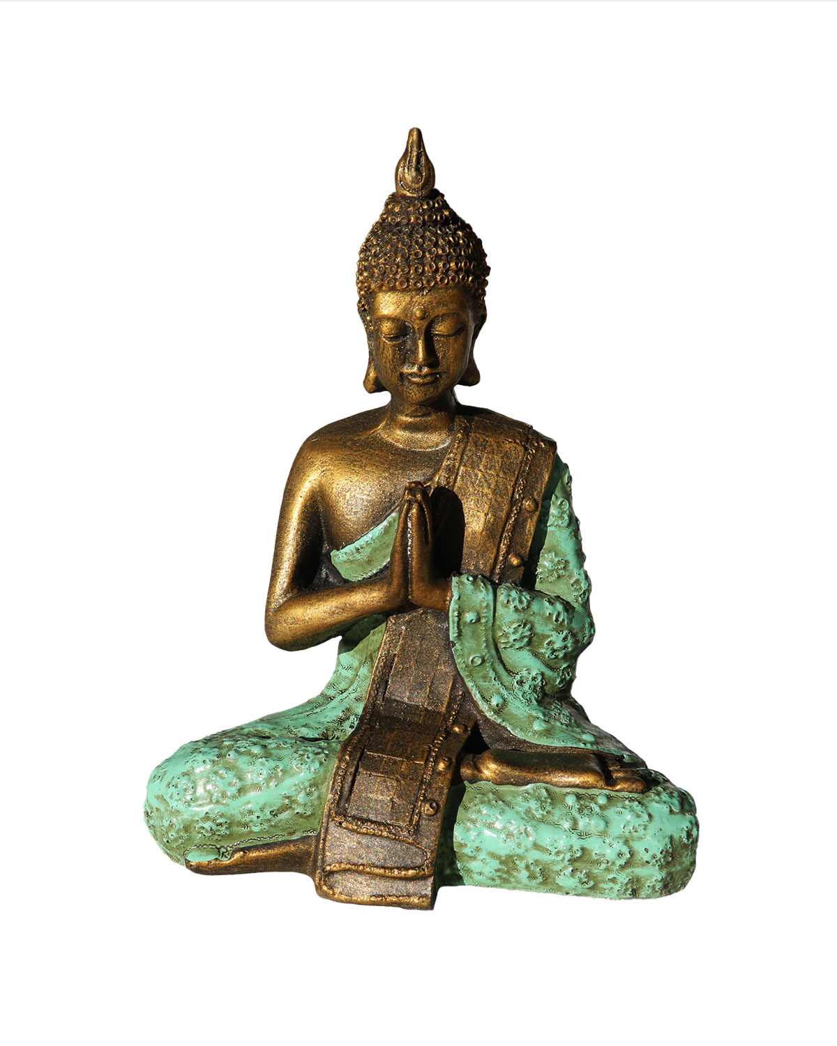 7947_1 BUDDHA IN RESINA DIPINTA TIBETANO CM 20