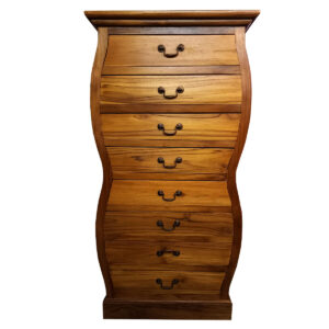 CASSETTIERA A CLESSIDRA IN  LEGNO DI TEAK