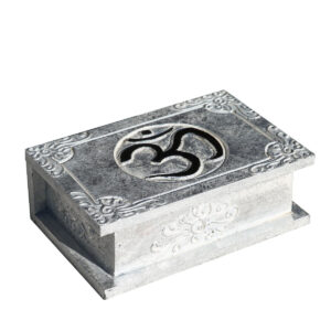 SCATOLA COFANETTO CON OM BORDO DECORATO