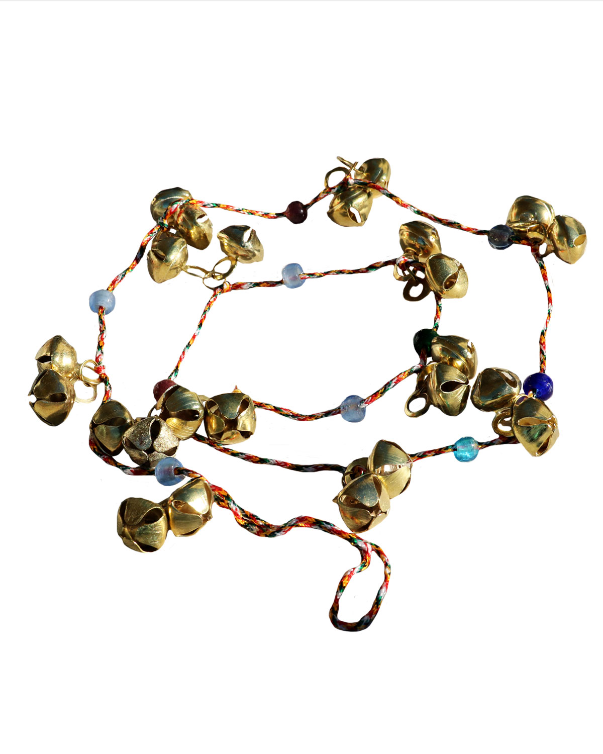 8511_2a CAMPANA DEL VENTO IN OTTONE CON 12 CAMPANELLI DOPPI