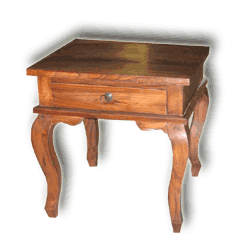 TAVOLINO BASSO CON GAMBE IN STILE 1 CASSETTO IN TEAK