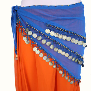 CINTURA DANZA DEL VENTRE TRIANGOLO TRE FILE