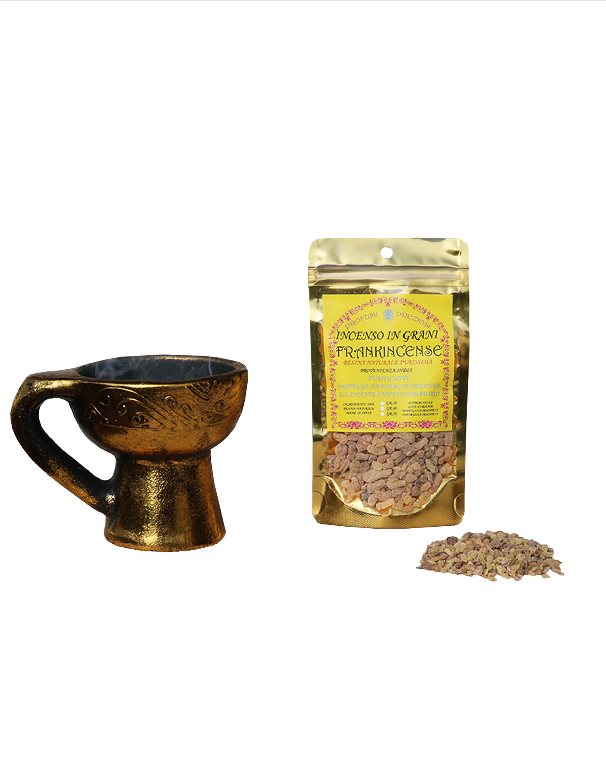 0506_1 INCENSO IN GRANI FRANKINCENSE LINEA PROFUMI PREZIOSI (gr.40)