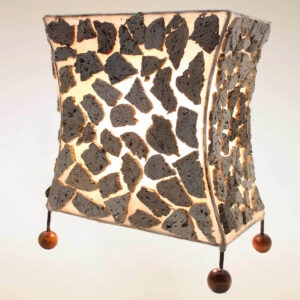 LAMPADA IN PIETRA MOSAICO CM 20