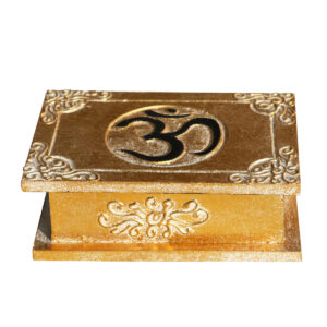 SCATOLA COFANETTO CON OM BORDO DECORATO